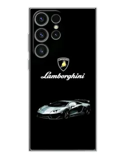 Чехол для Samsung Galaxy S25 Ultra с картинкой «Логотип Lamborghini классика»