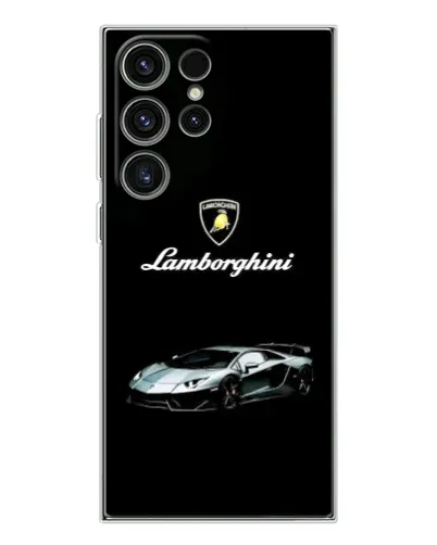 Чехол для Samsung Galaxy S25 Ultra с картинкой «Логотип Lamborghini классика»