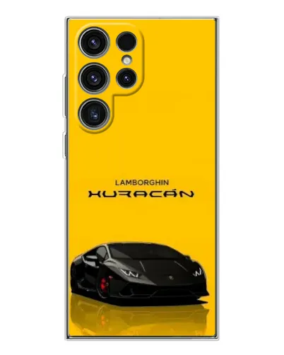 Чехол для Samsung Galaxy S25 Ultra с картинкой «Lamborghini Huracan черный»
