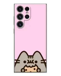 Чехол для Samsung Galaxy S25 Ultra с картинкой «Pusheen и печенье»
