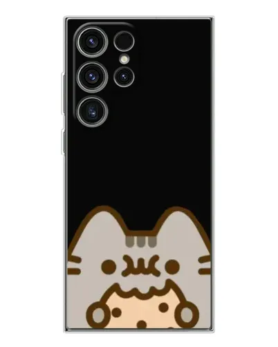 Чехол для Samsung Galaxy S25 Ultra с картинкой «Пушин на черном» Чехол для Samsung Galaxy S25 Ultra с картинкой «Пушин на черном»