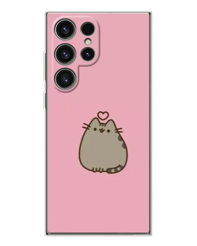 Чехол для Samsung Galaxy S25 Ultra с картинкой «Pusheen сердце» Чехол для Samsung Galaxy S25 Ultra с картинкой «Pusheen сердце»