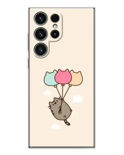 Чехол для Samsung Galaxy S25 Ultra с картинкой «Пушин на шариках»