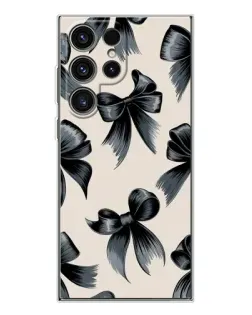 Чехол для Samsung Galaxy S25 Ultra с картинкой «Банты Coquette»