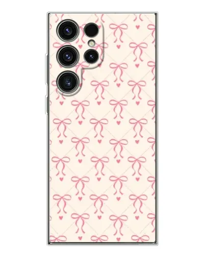Чехол для Samsung Galaxy S25 Ultra с картинкой «Розовые бантики Coquette» Чехол для Samsung Galaxy S25 Ultra с картинкой «Розовые бантики Coquette»