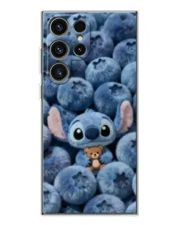 Чехол для Samsung Galaxy S25 Ultra с картинкой «Стич и голубика» Чехол для Samsung Galaxy S25 Ultra с картинкой «Стич и голубика»