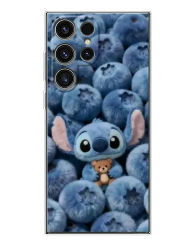 Чехол для Samsung Galaxy S25 Ultra с картинкой «Стич и голубика»