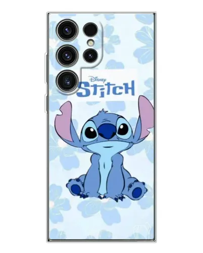 Чехол для Samsung Galaxy S25 Ultra с картинкой «Stitch среди цветов»