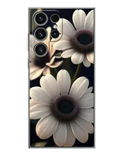 Чехол для Samsung Galaxy S25 Ultra с картинкой «Белые маргаритки макро»