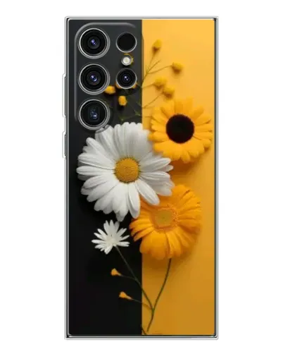 Чехол для Samsung Galaxy S25 Ultra с картинкой «Подсолнух и ромашка»