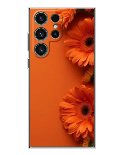 Чехол для Samsung Galaxy S25 Ultra с картинкой «Оранжевые герберы»