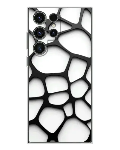 Чехол для Samsung Galaxy S25 Ultra с картинкой «Белая объемная сетка» Чехол для Samsung Galaxy S25 Ultra с картинкой «Белая объемная сетка»