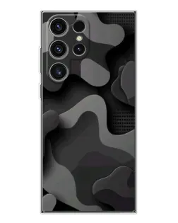 Чехол для Samsung Galaxy S25 Ultra с картинкой «Темный абстрактный камуфляж» Чехол для Samsung Galaxy S25 Ultra с картинкой «Темный абстрактный камуфляж»