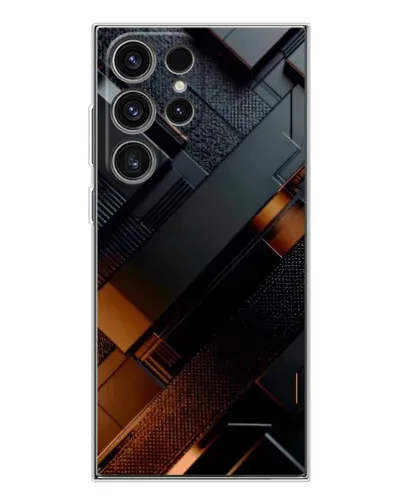 Чехол для Samsung Galaxy S25 Ultra с картинкой «Черные геометрические блоки» Чехол для Samsung Galaxy S25 Ultra с картинкой «Черные геометрические блоки»
