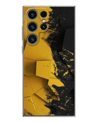 Чехол для Samsung Galaxy S25 Ultra с картинкой «Золотые осколки геометрии» Чехол для Samsung Galaxy S25 Ultra с картинкой «Золотые осколки геометрии»
