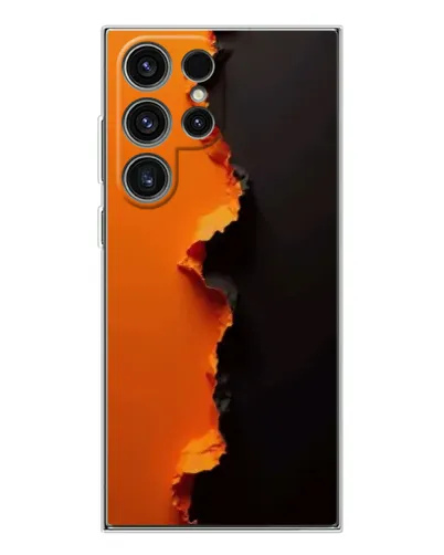 Чехол для Samsung Galaxy S25 Ultra с картинкой «Оранжевый разлом» Чехол для Samsung Galaxy S25 Ultra с картинкой «Оранжевый разлом»