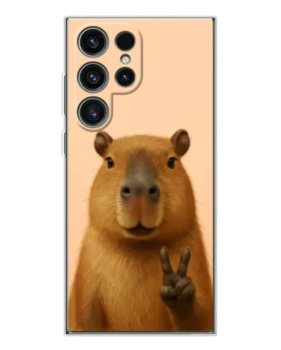 Чехол для Samsung Galaxy S25 Ultra с картинкой «Капибара виктория» Чехол для Samsung Galaxy S25 Ultra с картинкой «Капибара виктория»