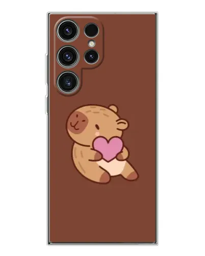 Чехол для Samsung Galaxy S25 Ultra с картинкой «Капибара с сердцем» Чехол для Samsung Galaxy S25 Ultra с картинкой «Капибара с сердцем»