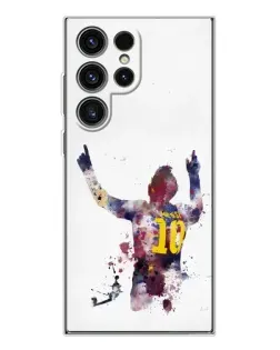 Чохол для Samsung Galaxy S25 Ultra з картинкою «Акварельний Мессі Барселона»