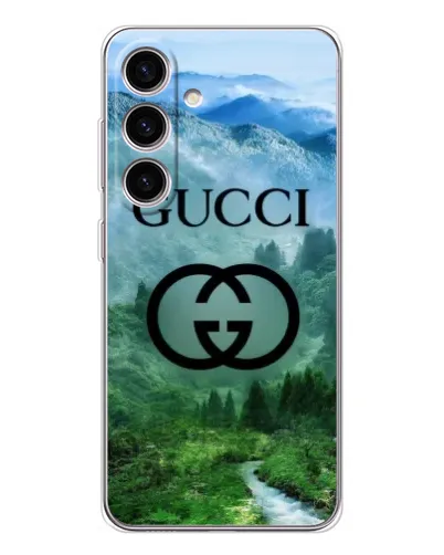 Чехол для Samsung Galaxy S25 с картинкой «Gucci — горный пейзаж»