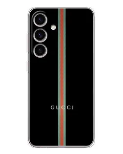 Чехол для Samsung Galaxy S25 с картинкой «Gucci — строгая линия»