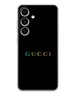 Чехол для Samsung Galaxy S25 с картинкой «Gucci — неоновый минимализм»