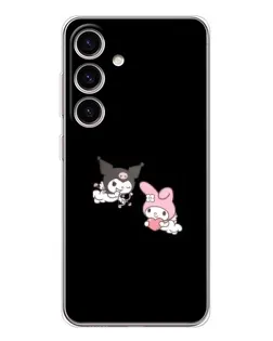 Чехол для Samsung Galaxy S25 с картинкой «My Melody и Kuromi»