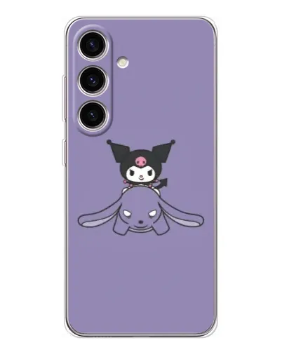 Чехол для Samsung Galaxy S25 с картинкой «Kuromi на лиловом фоне» Чехол для Samsung Galaxy S25 с картинкой «Kuromi на лиловом фоне»