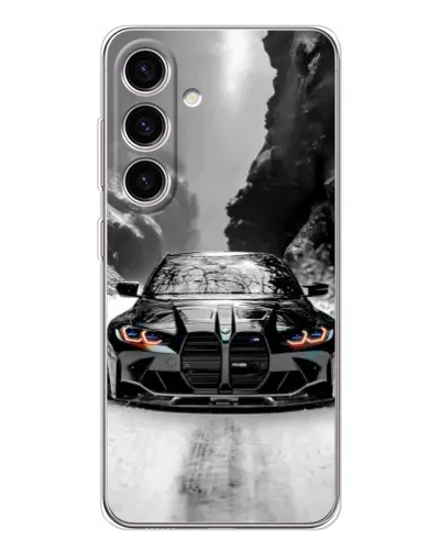 Чехол для Samsung Galaxy S25 с картинкой «BMW — акварельный дрифт» Чехол для Samsung Galaxy S25 с картинкой «BMW — акварельный дрифт»