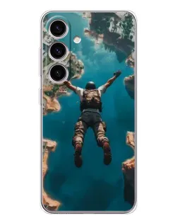 Чехол для Samsung Galaxy S25 с картинкой «PUBG — свободное падение»