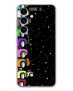 Чехол для Samsung Galaxy S25 с картинкой «Команда Among Us»