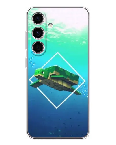 Чехол для Samsung Galaxy S25 с картинкой «Черепаха Minecraft» Чехол для Samsung Galaxy S25 с картинкой «Черепаха Minecraft»