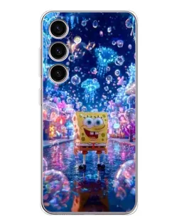 Чехол для Samsung Galaxy S25 с картинкой «Неоновый океан»