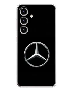 Чехол для Samsung Galaxy S25 с картинкой «Mercedes классический лого»