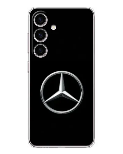 Чехол для Samsung Galaxy S25 с картинкой «Mercedes классический лого»