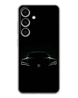 Чохол для Samsung Galaxy S25 з картинкою «Mercedes — силует авто»