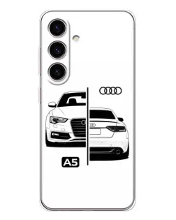 Чехол для Samsung Galaxy S25 с картинкой «Audi — контрастный дизайн» Чехол для Samsung Galaxy S25 с картинкой «Audi — контрастный дизайн»