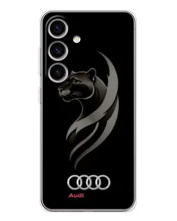 Чехол для Samsung Galaxy S25 с картинкой «Графика — пантера и Audi» Чехол для Samsung Galaxy S25 с картинкой «Графика — пантера и Audi»