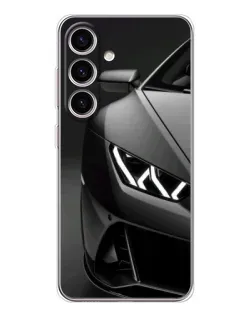 Чехол для Samsung Galaxy S25 с картинкой «Lamborghini фары детализация»