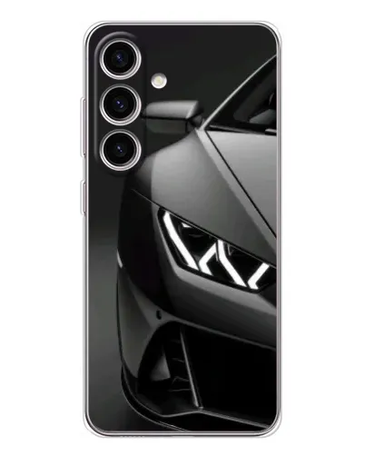 Чехол для Samsung Galaxy S25 с картинкой «Lamborghini фары детализация»