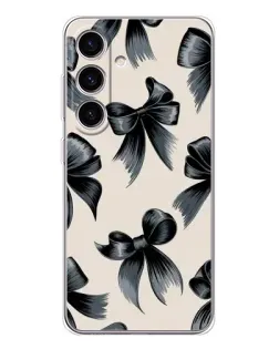 Чехол для Samsung Galaxy S25 с картинкой «Банты Coquette»