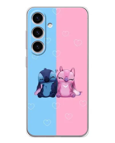 Чохол для Samsung Galaxy S25 з картинкою «Stitch та Angel Love»