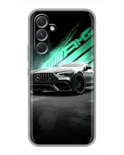 Чехол для Samsung Galaxy S26 FE с картинкой «Темный Mercedes AMG»
