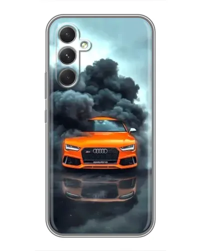 Чехол для Samsung Galaxy S26 FE с картинкой «Audi в облаках дыма»
