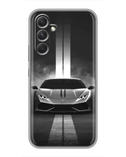 Чехол для Samsung Galaxy S26 FE с картинкой «Lamborghini симметрия дорог»