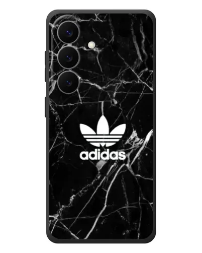 Чехол для Samsung Galaxy S26 Plus с картинкой «Белый мрамор Adidas»