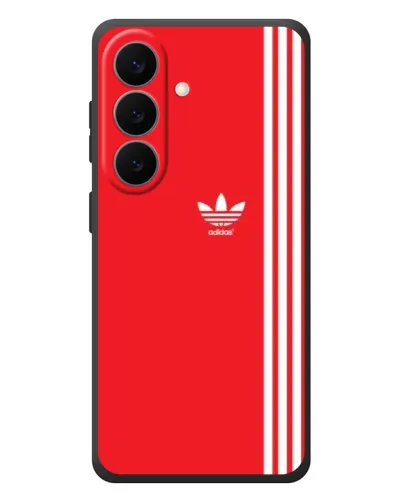 Чехол для Samsung Galaxy S26 Plus с картинкой «Красный минимализм Adidas»