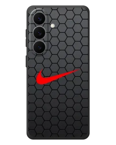 Чехол для Samsung Galaxy S26 Plus с картинкой «Nike — карбоновая сетка»