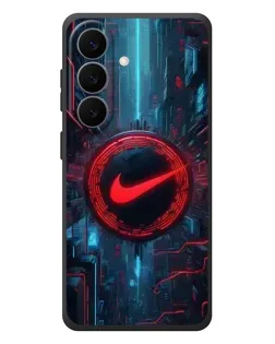 Чехол для Samsung Galaxy S26 Plus с картинкой «Техногенный стиль Nike»