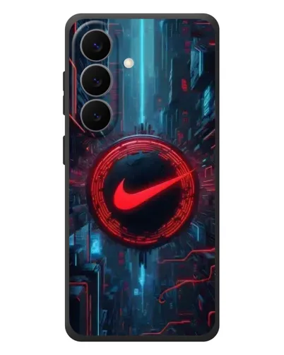 Чехол для Samsung Galaxy S26 Plus с картинкой «Техногенный стиль Nike»